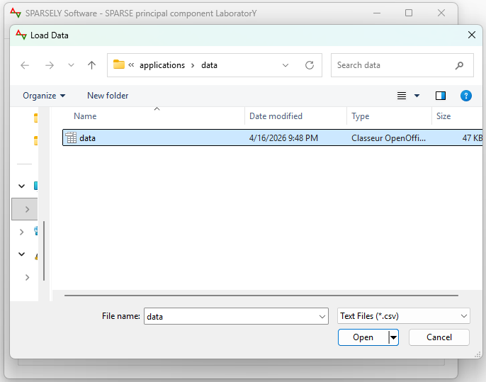 Sparsely new File