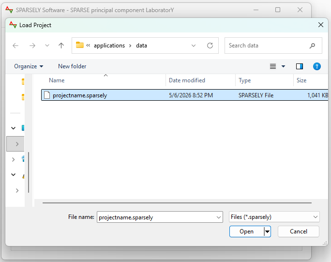 Sparsely open project