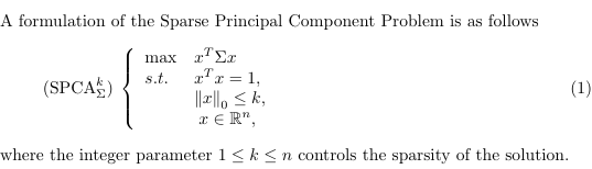 Spca problem formulation